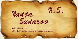 Nadja Sudarov vizit kartica